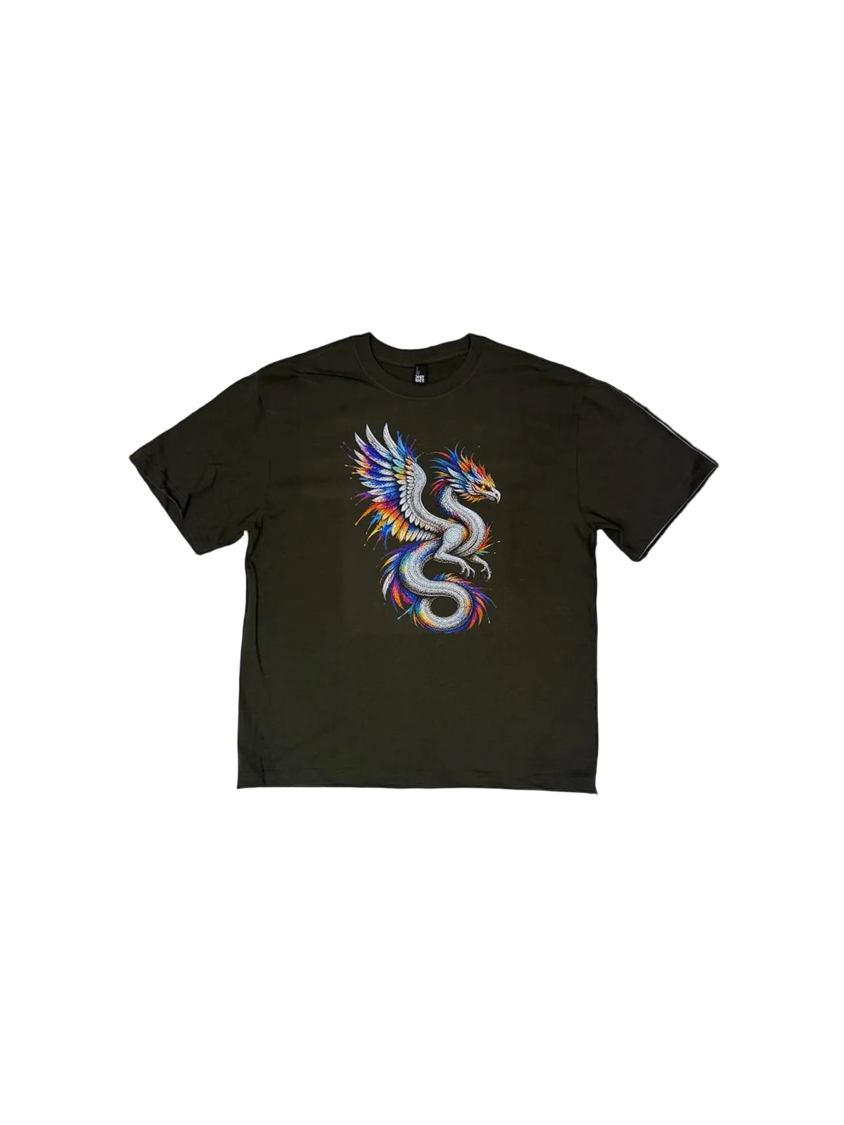 Celestial Serpent Men’s Heavyweight Oversized Graphic T-Shirt