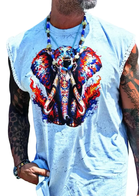 Mystical Elephant Tee – Oversized Vintage Graphic Shirt | Prophecy Collection