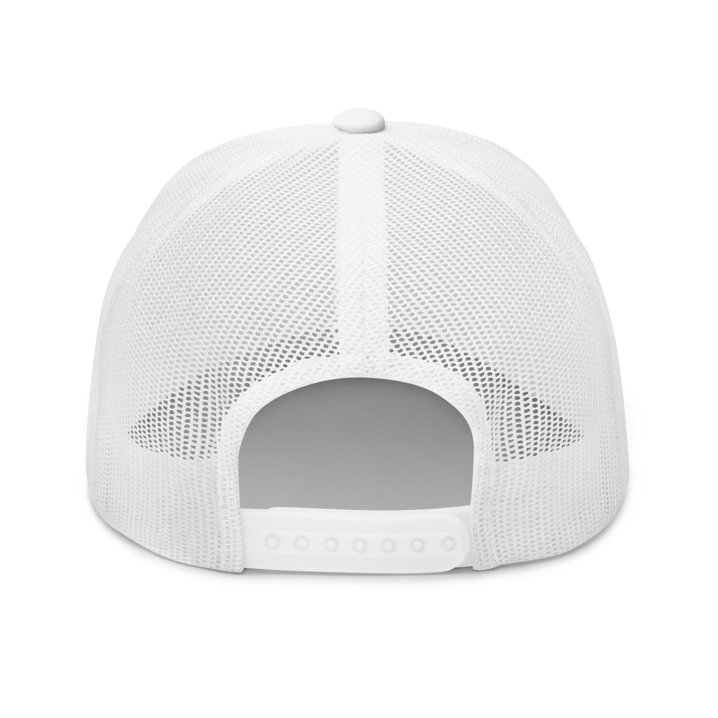 White Trucker Hat – LuMen Logo + Rebirth Rise