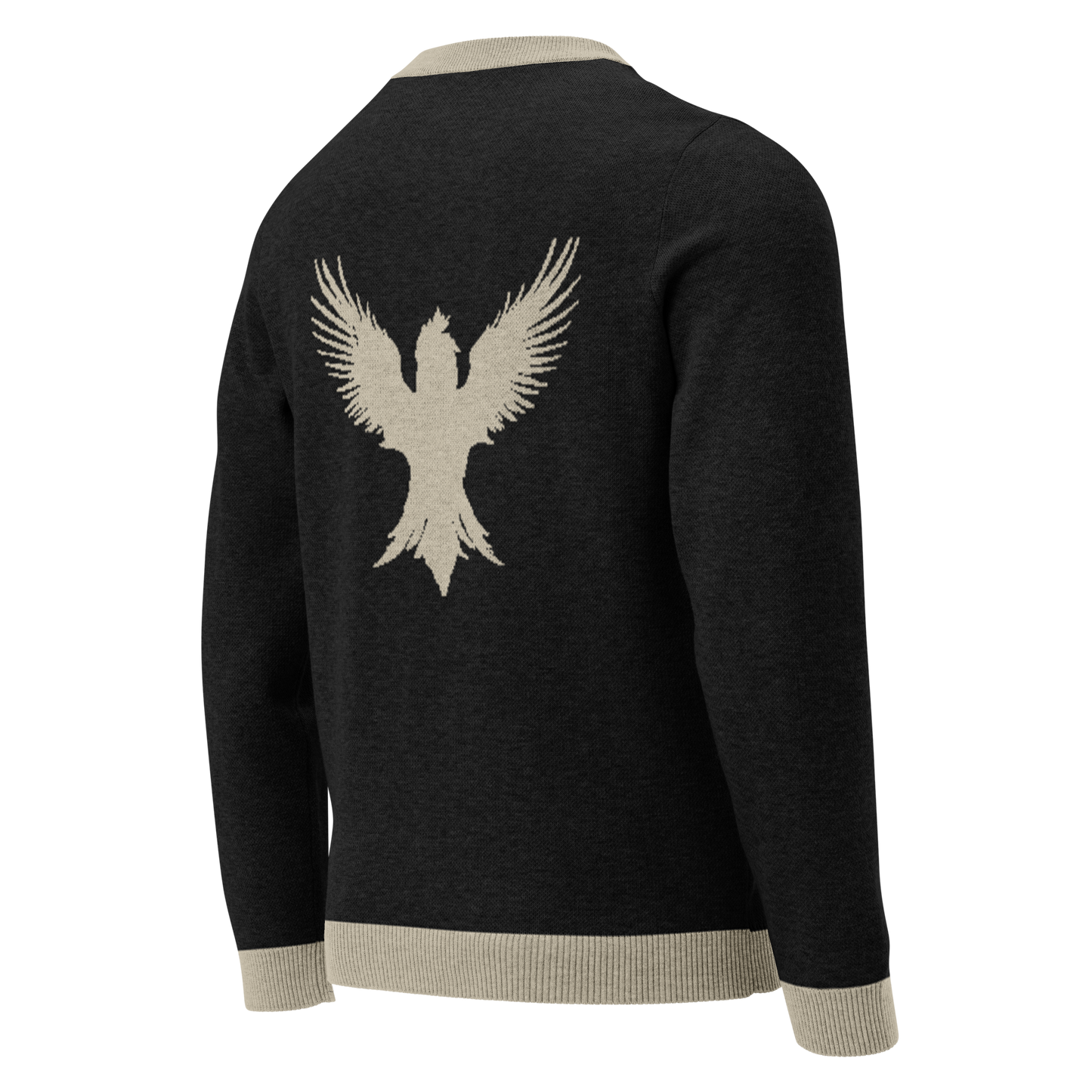 Classic Fit Knitted Crew Neck Sweater – LuMen Brand Logo