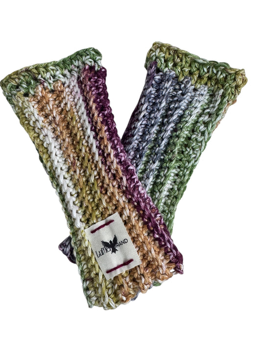 Ribbed Fingerless Gloves